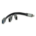 Conceptronic HUBBIES USB 3.1 Type-C to 1-Port USB 3.0 + 2-Port USB 2.0 Cable Hub, grey