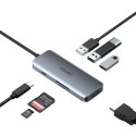 Choetech HUB-M19 USB 3.2 Gen 1 (3.1 Gen 1) Type-C Grey