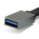 Conceptronic HUBBIES USB 3.1 Type-C to 1-Port USB 3.0 + 2-Port USB 2.0 Cable Hub, grey