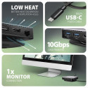 Axagon HMC-UFO USB-C Hub M.2 SATA/NVMe 1 Gbit/s Ethernet 384 kHz Audio Wired USB 3.2 Gen 2 (3.1 Gen 