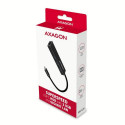 Axagon HMC-GL3A USB-C-Hub 3x USB-A Gbit-LAN schwarz USB 3.2 Gen 1 (3.1 Gen 1) Type-C 5000 Mbit/s Bla