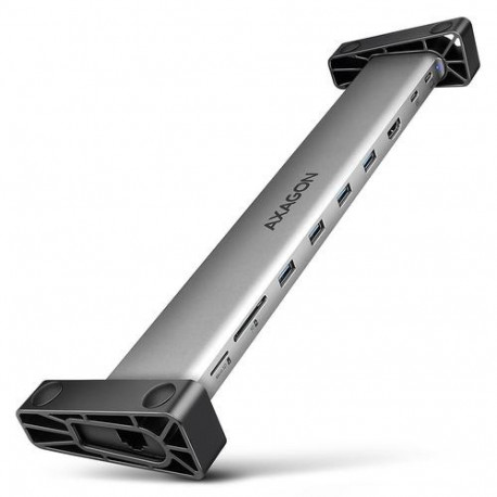 Axagon HMC-10HLS, USB 5Gbps hub, 4x USB-A, HDMI 4k/60Hz, RJ-45, SD/microSD, PD 100W