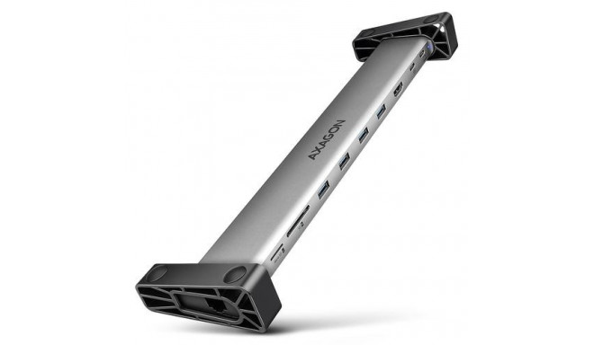 Axagon HMC-10HLS laptop dock/port replicator Wired USB 3.2 Gen 1 (3.1 Gen 1) Type-C Black, Grey