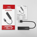 Axagon HMA-GL3A Multiport-Hub USB 3.0 Typ A Gbit-LAN 3x USB-A microSD Wired USB 3.2 Gen 1 (3.1 Gen 1