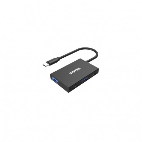 UNITEK uHUB Q4 USB 3.2 Gen 1 (3.1 Gen 1) Type-C 10000 Mbit/s Grey