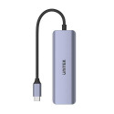 UNITEK uHUB Q4 USB 3.2 Gen 1 (3.1 Gen 1) Type-C 5000 Mbit/s Grey