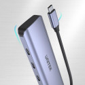 UNITEK uHUB Q4 USB 3.2 Gen 1 (3.1 Gen 1) Type-C 5000 Mbit/s Grey