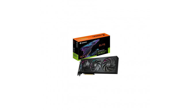 GIGABYTE AORUS GeForce RTX 5060 Ti ELITE 16G Graphics Card - 16GB GDDR7, 128bit, PCI-E 5.0, 2722MHz 