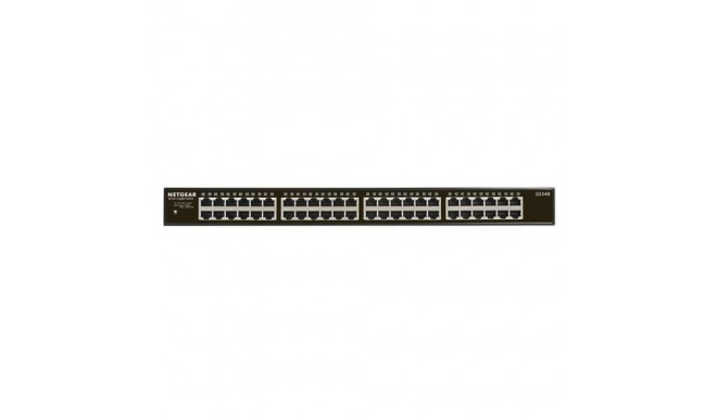 NETGEAR GS348 Unmanaged Gigabit Ethernet (10/100/1000) 1U Black