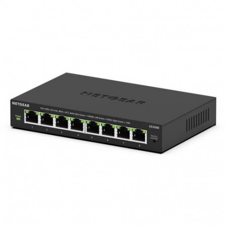NETGEAR GS308E Managed L2/L3 Gigabit Ethernet (10/100/1000) Black