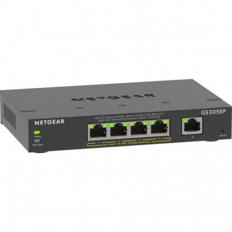 NETGEAR GS305EP Managed L2/L3 Gigabit Ethernet (10/100/1000) Power over Ethernet (PoE) Black