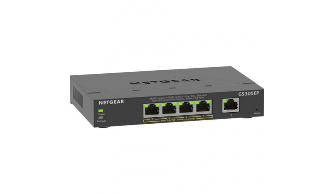NETGEAR 5-Port Gigabit Ethernet PoE+ Plus Switch (GS305EP) Managed L2/L3 Gigabit Ethernet (10/100/10