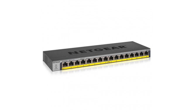 NETGEAR GS116LP Unmanaged Gigabit Ethernet (10/100/1000) Power over Ethernet (PoE) Black