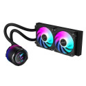 GIGABYTE AORUS WATERFORCE X II 240 AIO Liquid CPU Cooler - 2x120mm ARGB Fans, full-color LCD, DAISY- GIGABYTE AORUS WATERFORCE X II 240 AIO Liquid CPU Cooler - 2x120mm ARGB Fans, full-color LCD, DAISY-