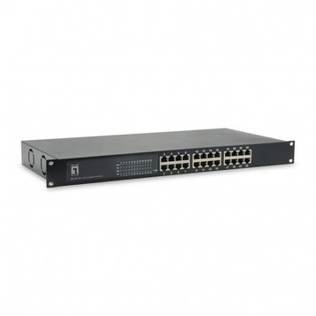 LevelOne 24-Port Gigabit PoE Switch, 802.3at/af PoE, 150W