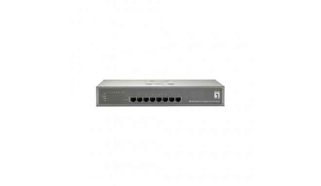 LevelOne 8-Port Gigabit PoE Switch, 802.3at/af PoE, 240W