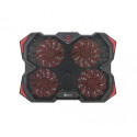 C-TECH Zefyros notebook cooling pad 43.9 cm (17.3&quot;) 900 RPM Black