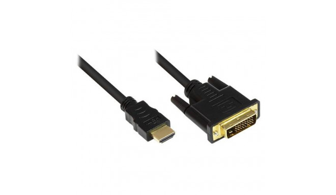 Alcasa 1m HDMI/DVI-D Black