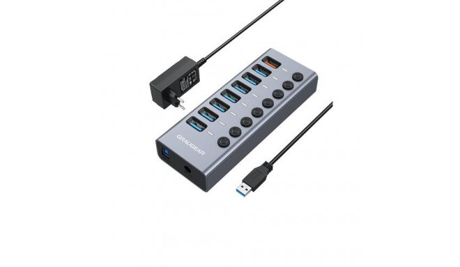 GRAUGEAR G-HUB71-A interface hub USB 3.2 Gen 1 (3.1 Gen 1) Type-A 5000 Mbit/s