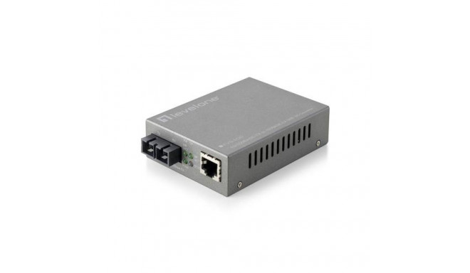 LevelOne RJ45 to SC Managed Fast Ethernet Media Converter, Single-Mode Fiber, 20km