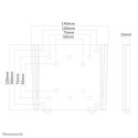 Neomounts FPMA-W25BLACK Monitor/TV mount wall 10-30&quot; - ultra-flat
