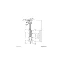 Neomounts FPMA-C020BLACK Monitor/TV mount ceiling 10-40&quot; - h 26,5-40 cm