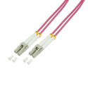 LogiLink FP4LC50 InfiniBand/fibre optic cable 50 m 2x LC Violet