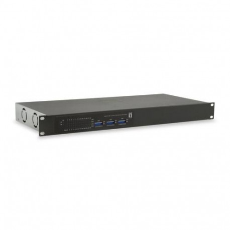 LevelOne 26-Port Fast Ethernet PoE Switch, 24 PoE Outputs, 2 x Gigabit RJ45, 150W