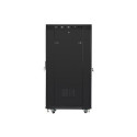 Lanberg FF01-8027-12BL rack cabinet 27U Freestanding rack Black