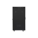 Lanberg FF01-8027-12BL rack cabinet 27U Freestanding rack Black