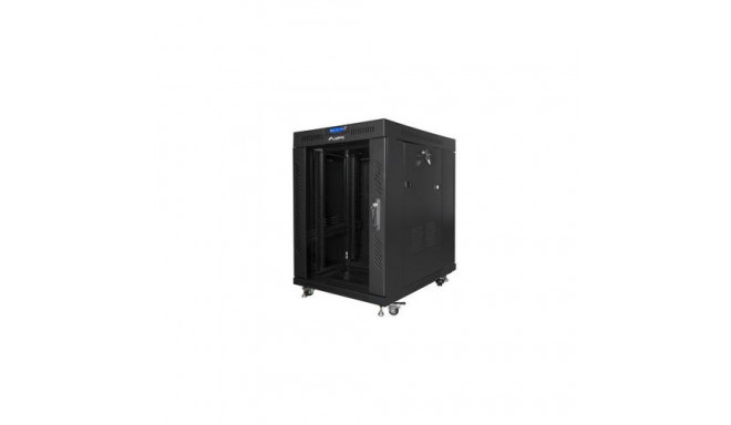 Lanberg FF01-6815-12BL rack cabinet 15U Freestanding rack Black