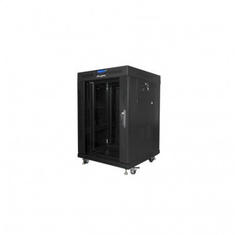 Lanberg FF01-6615-12BL rack cabinet 15U Freestanding rack Black