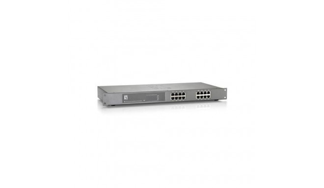 LevelOne 16-Port Fast Ethernet PoE Switch, 802.3at/af PoE, 500W