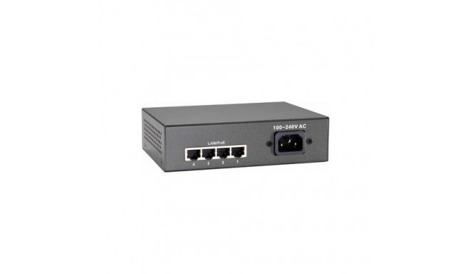 LevelOne 5-Port Fast Ethernet PoE Switch, 802.3at/af PoE, 4 PoE Outputs, 65W
