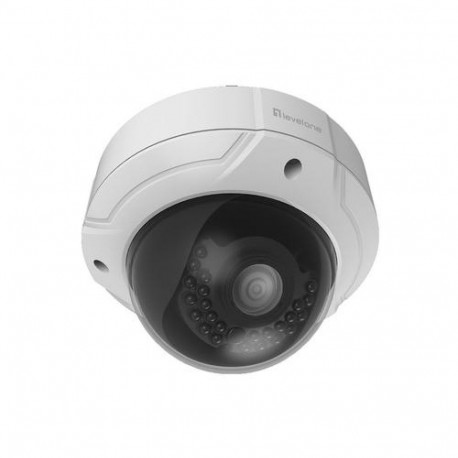 LevelOne GEMINI Varifocal Dome IP Network Camera, 4-Megapixel, Indoor/Outdoor, 802.3af PoE, IR LEDs,