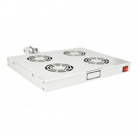 Equip Cooling Fans 19', 1U, 4FANS, RAL7035 Grey