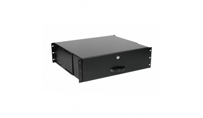 Equip Lockable Drawer 19', 3U, RAL9005 Black