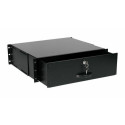 Equip Lockable Drawer 19', 3U, RAL9005 Black