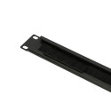Extralink Cable organizer 1U with brush, black