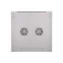 Extralink Rackmount cabinet 9U 600x600 Gray wall mounted