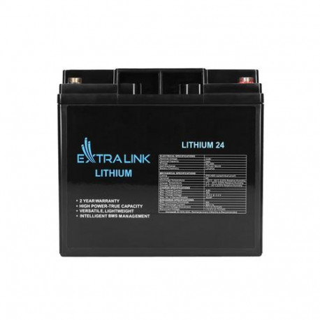 Extralink Accumulator LiFePO4 24AH 12.8V, BMS