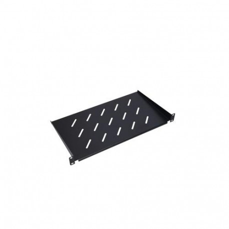 Extralink Shelf 1U 350mm Black 19", for wall cabinets