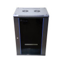 Extralink Rackmount cabinet 15U 600x450 Black wall mounted
