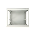 Extralink Rackmount cabinet 9U 600x600 ASP Gray wall mounted, metal door