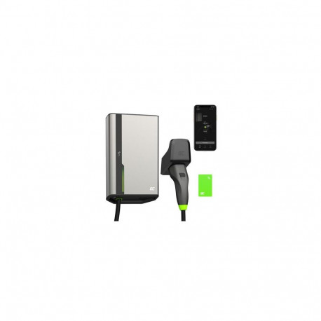 Green Cell GC EVGC021B2275 - Wallbox, 3,6 - 22 KW, 7,5 m, NFC Grey Aluminium Wall Built-in display L