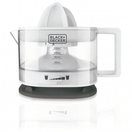 Black &amp; Decker BXCJ25E Centrifugal juicer 25 W Grey, Transparent, White