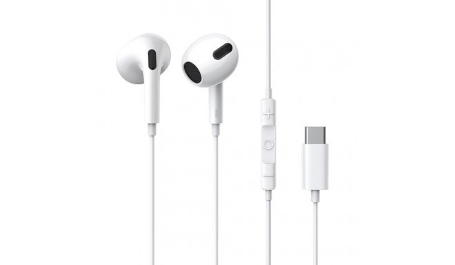 Baseus C17 Headset Wired In-ear Calls/Music USB Type-C White