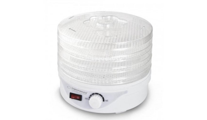 Esperanza EKD003 food dehydrator Transparent, White 250 W