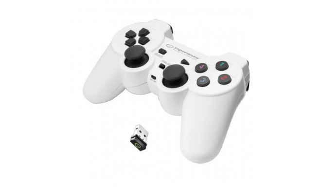 Esperanza EGG108W Gaming Controller Black, White RF Gamepad Analogue / Digital PC, Playstation 3