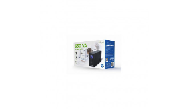 Gembird EG-UPS-031 uninterruptible power supply (UPS) 0.65 kVA 390 W 3 AC outlet(s)